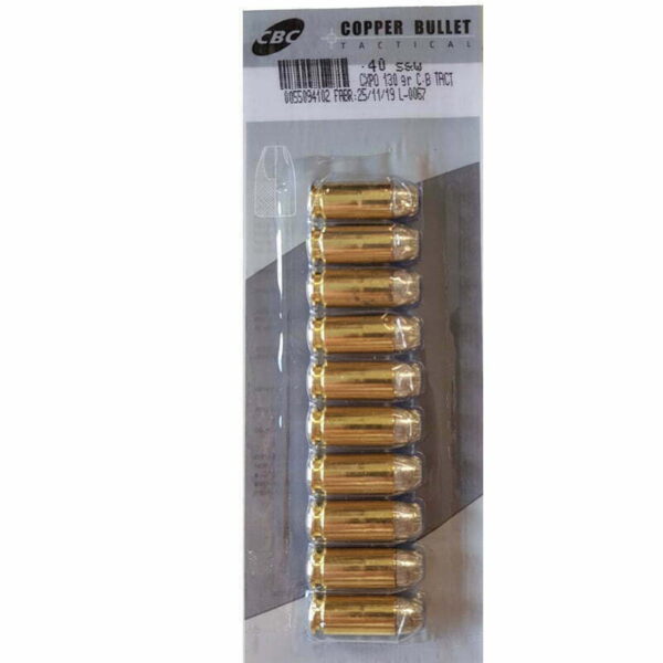 Munição CBC 40 SW CXPO 130GR CB TACT